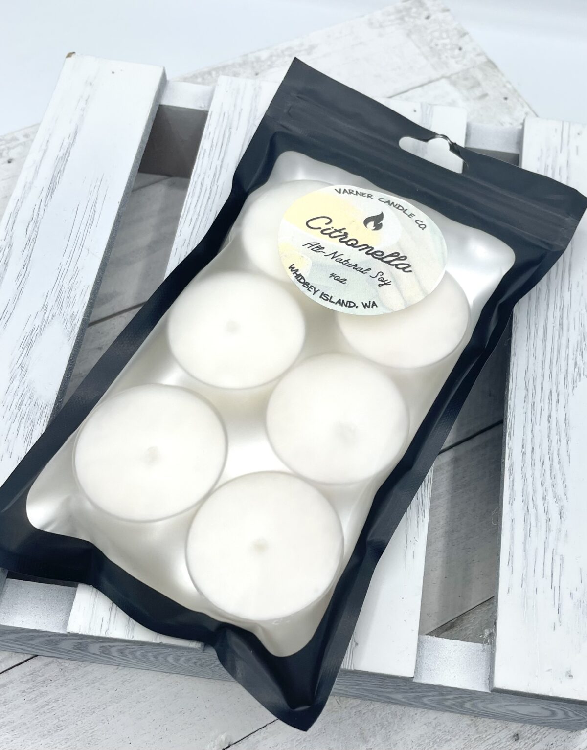 Citronella scented soy tealights